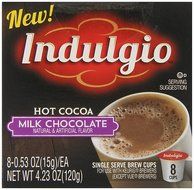 Indulgio Milk Chocolate Cocoa Single Serve for Keurig K-Cup Brewers, 24 Count N30