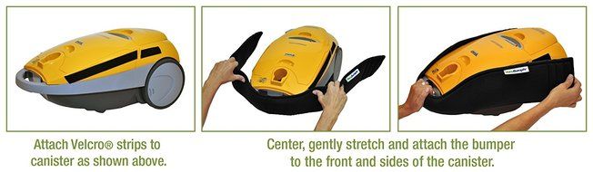 Canister Vacuum Bumper Guard, Size: Large (Total Length: 41") N2