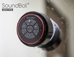 SoundBot&reg; SB518FM FM RADIO Water Resistant Bluetooth Wireless Shower Speaker Hands-Free Portable Speakerphone... N7