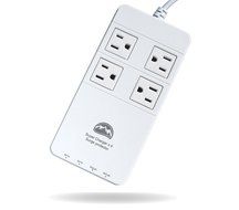 All Power Chargers Travel Charging Station - 4 International Travel Adapters - Surge Protector - Power strip with... N5
