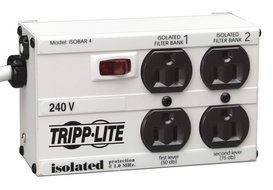 Tripp Lite Isobar 4 Outlet 230V Surge Protector Power Strip, 1.8M Cord, (ISOBAR4/220)