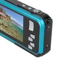 Boblov HD 1080P 24MP Double Screen 16x Zoom Underwater Digital Video Camcorder Camera Blue N3