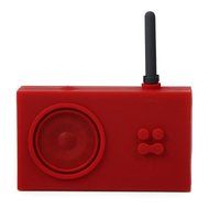 Lexon Tykho Rubber Radio, Red N2