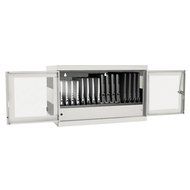 Tripp Lite 16-Port USB Charging Station Cabinet for Tablet, iPad &amp; Android, Charge &amp; Sync, Wall Mount (CS16USB) N27