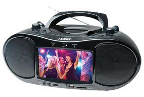 NAXA Electronics NDL-257 7" Bluetooth DVD Boombox &amp; TV