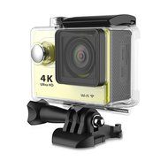 IWAWA Ultra HD Wifi Waterproof Action Camera 4K1080P 170 Degree Wide Angle Lens(Yellow)