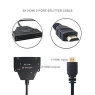 USBNOVEL Hdmi Splitter Cable 1 in 2 out Ultra HD 4Kx2K HDMI Male to 2 Port HDMI Out Female 3D Compatibility HDCP... N7