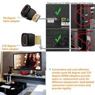 FarSail Gold Plated HDMI Adapter Combo With High Speed HDMI Cable (16.5FT/5M)