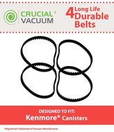 4 Kenmore Canister Durable Vacuum Belts; Designed To Fit Kenmore CB-1 Geared Belt Part # 20-5285, 742024 &amp; NuTone...
