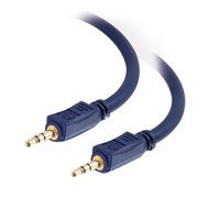 C2G / Cables to Go 40940 Velocity M/M Stereo Audio Cable (150 Feet, Blue) N2