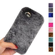 iPhone 7 Plus Case,Inspirationc Luxury Stylish Bling Fluffy Cover Plush Rabbit Hair Fur Cases Decorative Handmade... N11