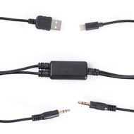 Moonet Iphone USB Charger Auxiliary Audio Cable Music Player 4 in 1 Connector Lightning Charge Iphones Ipad Ipod...