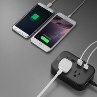 JOTO 2 Outlet Surge Protector Power Strip with USB Smart Charger (4 Port,5V 7.4A),with Type C Charging Port, 6.6ft... N16