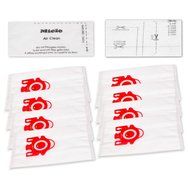 I-clean 12pcs FJM Vacuum Bags Replace for Miele AirClean 3D Efficiency Dust Bag, with 4 Filters N4