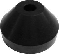 (1) Black Solid Aluminum Vinyl Record Dome Adapter / Insert - Fits Almost Any Turntable! #07MDDABK
