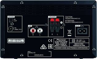 Pioneer X-cm32bt-bk Cd Receiver System with Bluetooth, Fm/am Tuner, and Ipod/iphone/ipad Playback Via USB (Black) N4