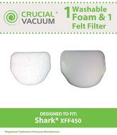 Shark XFF450 Washable &amp; Reusable Felt &amp; Foam Filter Kit, Fits Shark Rotator NV450 Professional Uprights, Compare...