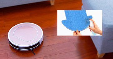 ILIFE V7s Robot Vacuum Cleaner Mop and Dry Clean Household Cleaning with Stronger Power for All Kinds of Floor... N7