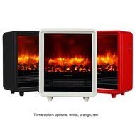 PuraFlame Octavia White 12 inch Portable electric Heater, Eco freindly, 1500W N12