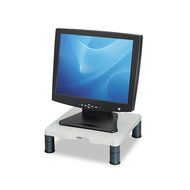Fellowes - Height-Adjust Standard Monitor Riser, 13 1/8 x 13 1/2d x2-4 - Platinum N2