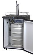 Kegco K309SS-1P Digital Keg Beer Cooler - Premium Single Faucet D System Kit - Stainless Door