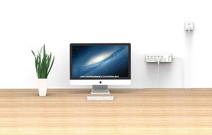 Orico 5 Outlet Home/Office Surge Protector with 20W 2 USB Charging Station ,Individual On/Off Switches N3