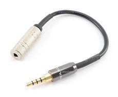 3.5mm StereoTRRS 4-Pole M to TRS Jack Microphone to iPhone Adapter