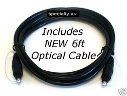 TV Digital Optical Coax to Analog Stereo RCA Audio Converter Adapter 24Bit/192KHz, Includes 6 feet Optical Cable