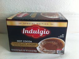 Indulgio Chocolate Almond Cocoa Single Serve for Keurig K-Cup Brewers, 12 Count