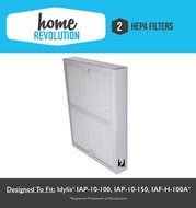 2 Idylis A Style Home Revolution Brand HEPA Air Purifier Filter replacement; Fits Part# IAF-H-100A