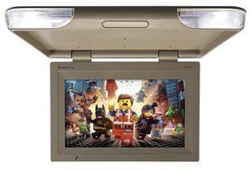 Rockville RVM18FD-BK 18&quot; TFT Black Flip Down Car Monitor w/ USB/SD/Video Games N47