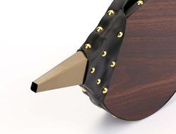 Tosnail Wood Bellows, Fireplace Bellows 15.5" x 6.5", Wood Bellows, Brown Color N5
