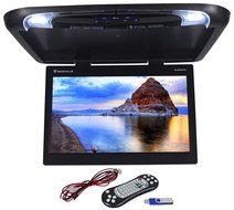 Rockville RVM18FD-BK 18&quot; TFT Black Flip Down Car Monitor w/ USB/SD/Video Games N58