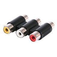 Aleratec Female to Female 3-RCA Coupler N4