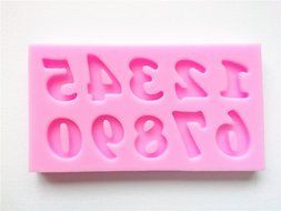 Wocuz W0112 Large Numbers Silicone Mold Chocolate Fondant Mold Cake Decoration N7