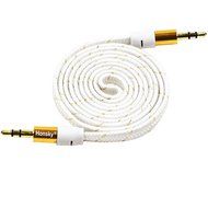 Pack of 4, 3.2 Ft 3.5mm Audio Cable Male to Male, Honsky Universal Durable Braided Colorful Noodle Flat Gold Plated... N8