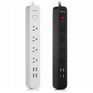 2-Pack ISELECTOR 4-Outlet Surge Protector Power Strip with 4 USB Charging Ports N6