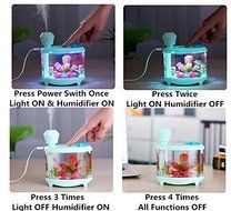 Dewel 460ml Cool Mist Ultrasonic Humidifier Personal USB Humidifier Air Diffuser Purifier Baby Humidifiers with... N7