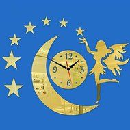 EverTrust(TM) real hot sale quartz watch wall clock 3d stickers mirror fairy moon decal home decoration decor... N5