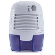Rubility Portable Mini Semiconductor Household Smart Dehumidifier 250ml/24H White (White and purple) N6