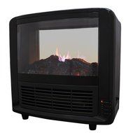 Ainfox 1500w Mini Size Free Standing Houseuse Portable Fireplace Heating Firebox Home Black N5