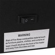 Ainfox 1500w Mini Size Free Standing Houseuse Portable Fireplace Heating Firebox Home Black N7