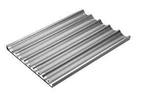 Focus Foodservice Commercial Bakeware 5 Count 26-Inch Perforated Baguette Pan