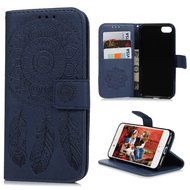 iPhone 7 Case (4.7 inch) - Wallet Folio Flip Embossed Campanula PU Leather Case with Stand Card Slots Slim Fit... N55