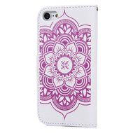 iPhone 7 Case (4.7 inch) - Wallet Folio Flip Embossed Campanula PU Leather Case with Stand Card Slots Slim Fit... N58