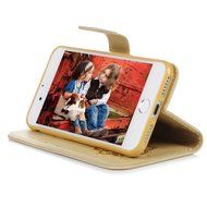 iPhone 7 Case (4.7 inch) - Wallet Folio Flip Embossed Campanula PU Leather Case with Stand Card Slots Slim Fit... N60