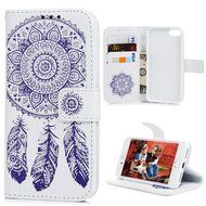 iPhone 7 Case (4.7 inch) - Wallet Folio Flip Embossed Campanula PU Leather Case with Stand Card Slots Slim Fit... N61