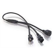 C2G / Cables To Go 29811 16 AWG 1-to-2 Power Cord Splitter (3 Feet, Black) N2
