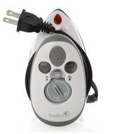 Small Mini Iron - Dual Voltage Compact Design, Great for Travel - Non-Stick Ceramic Soleplate - Dry or Steam Ironing... N7