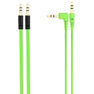Chromo Inc. 2x Pack 3.5mm Auxiliary Cable 1 Angled and 1 Flat Audio Music Aux - Pumpkin